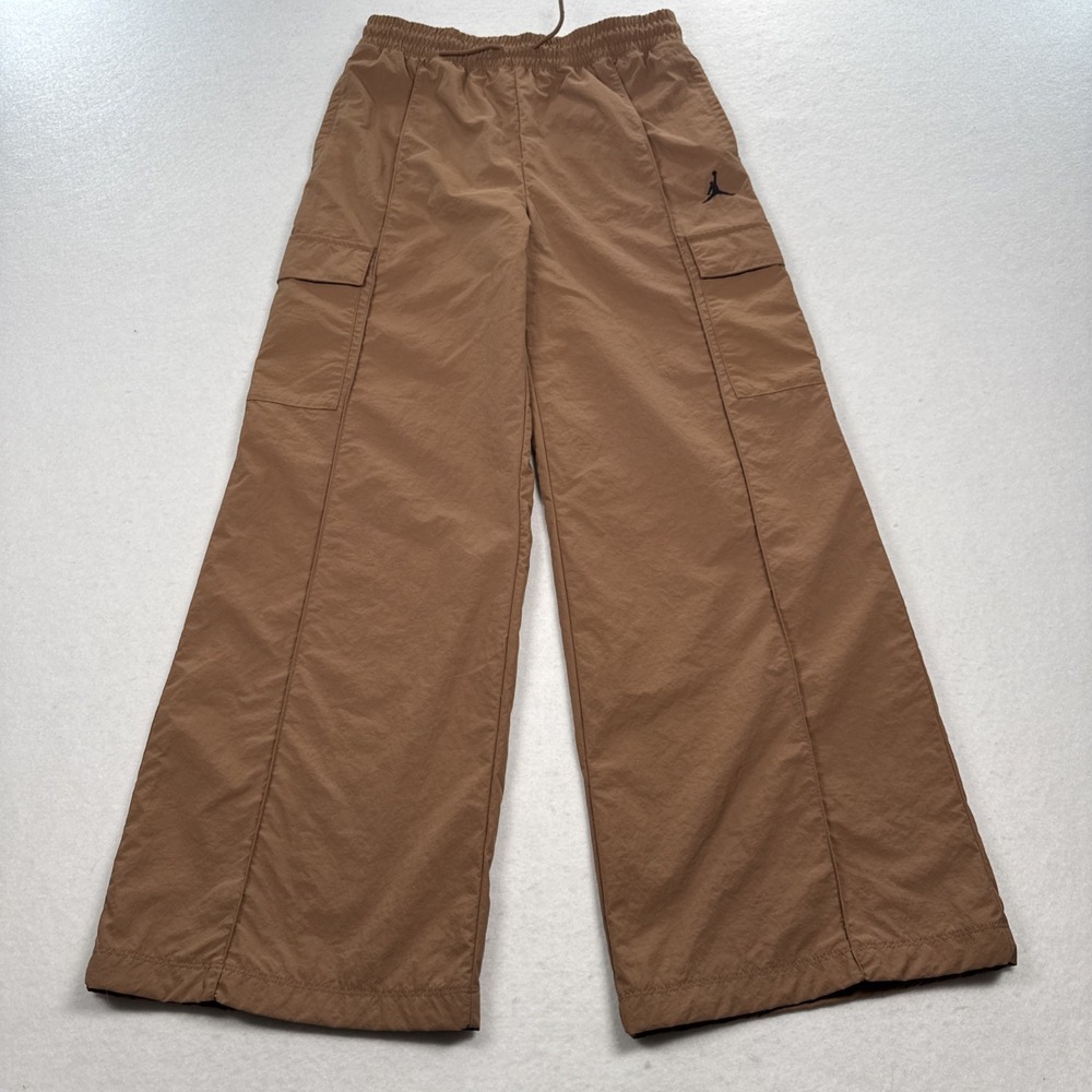 Jordan Big Kids Brown Double Cargo Woven Nylon Pants Size XL (13-15) Lined